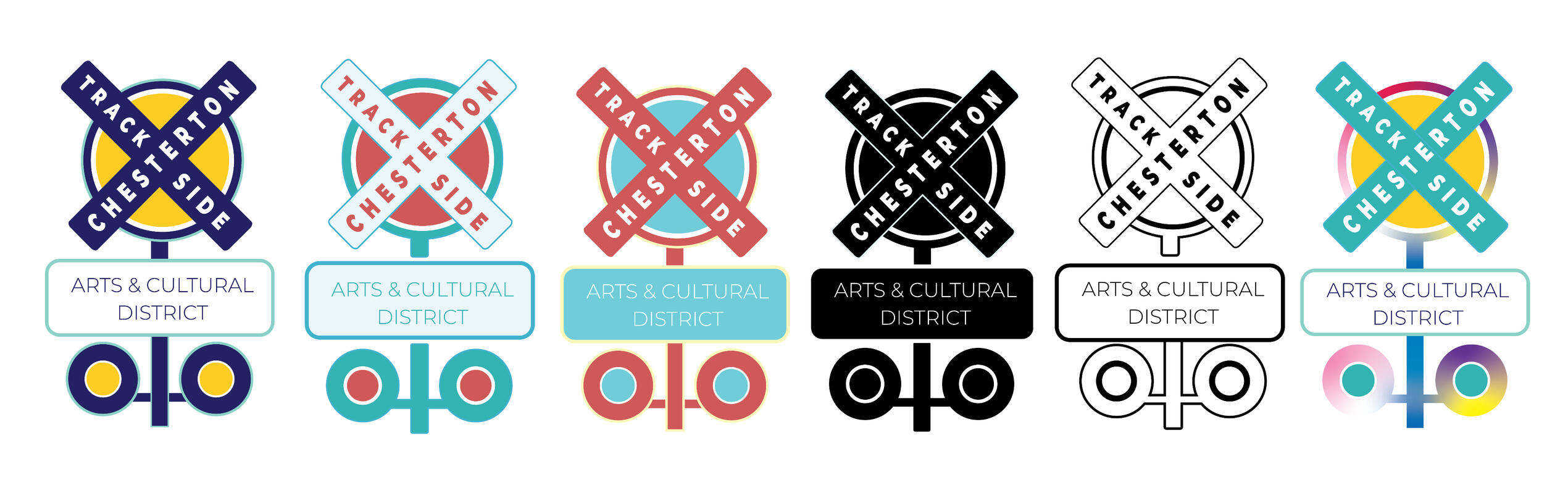 Chesterton Trackside Arts &amp; Cultural District Logo Concept