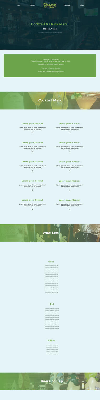 parea cocktails page parea cocktails page
