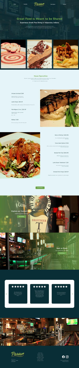 parea home/landing page