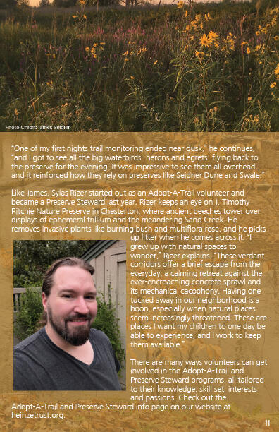 Shirley Heinze Land Trust Fall 2025 Newsletter Page Excerpt