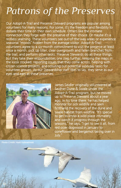Shirley Heinze Land Trust Fall 2025 Newsletter Page Excerpt